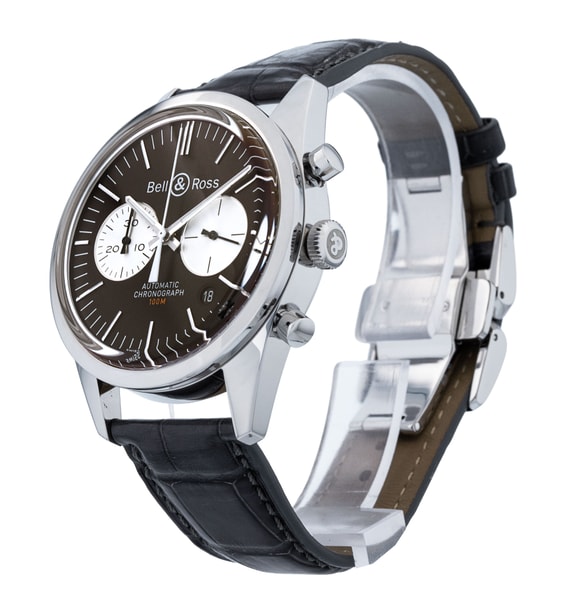 Bell and Ross Vintage 126 BRG126-BRN-ST/SCR